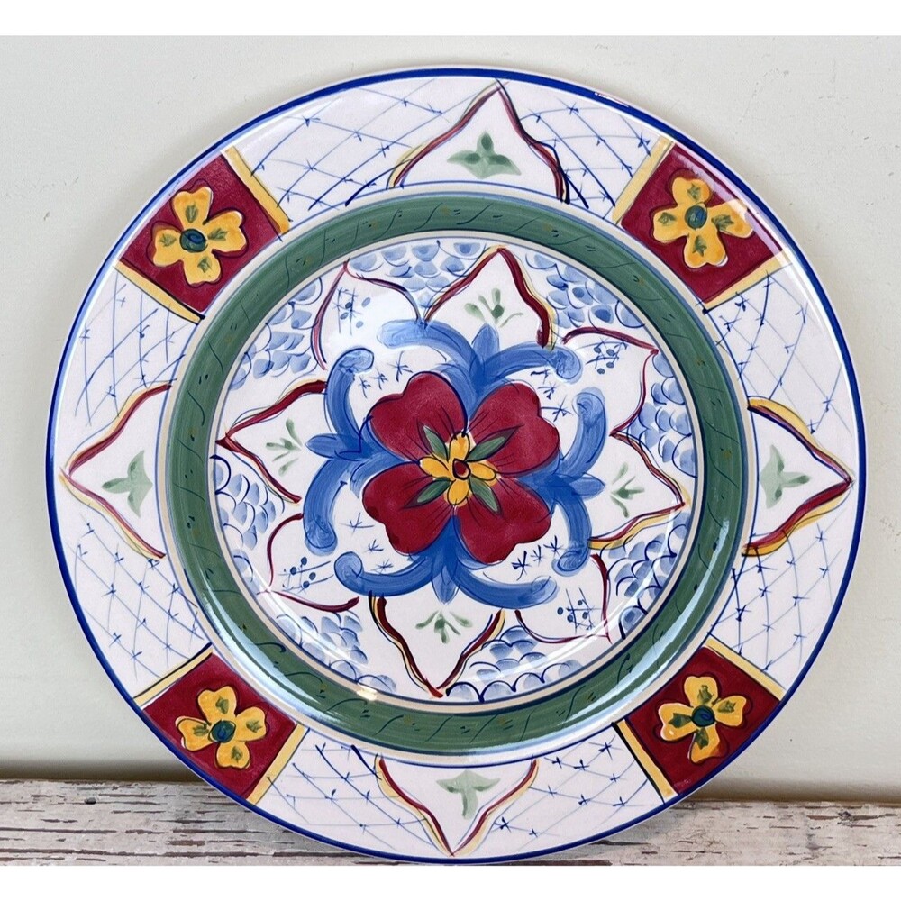 HD Designs Serving Plate Cordova Line By Pattern HDQ10 / Hand Painted 11” Decor